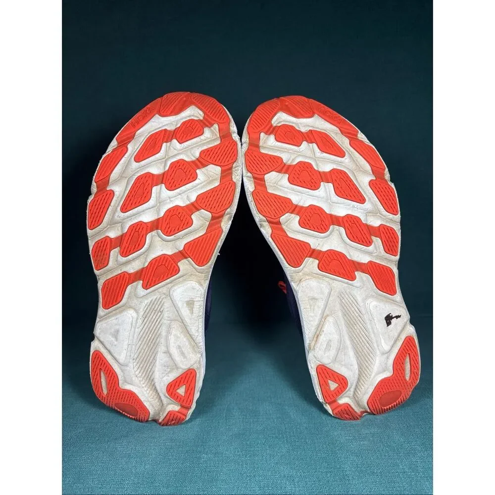 Hoka Clifton 9 Blue Orange Yellow Men's Running Shoes Size 13 D 1127895-BBDGB